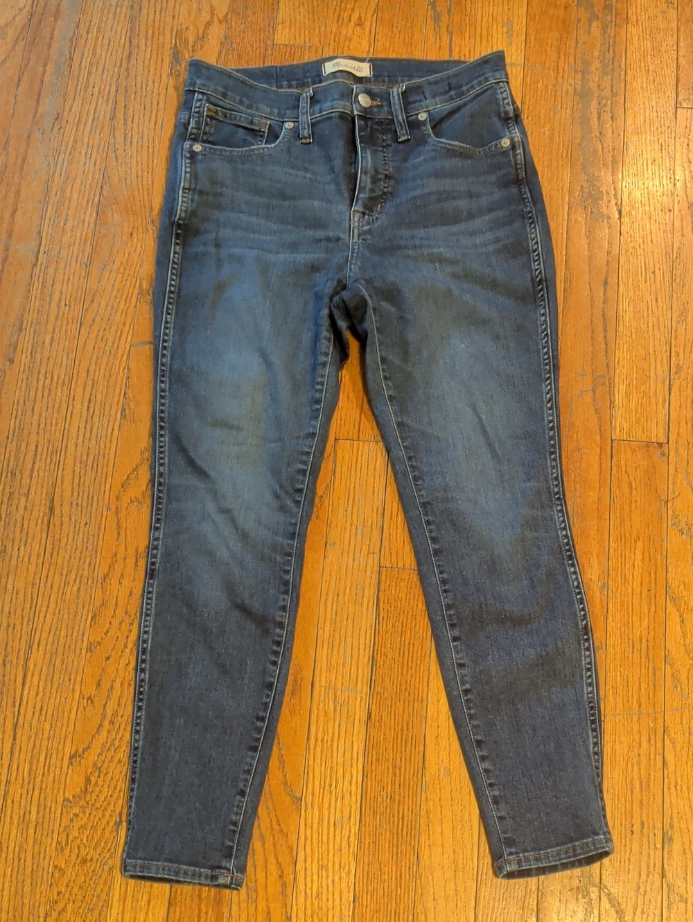 Madewell Dark Blue Women's High Rise Skinny Jeans